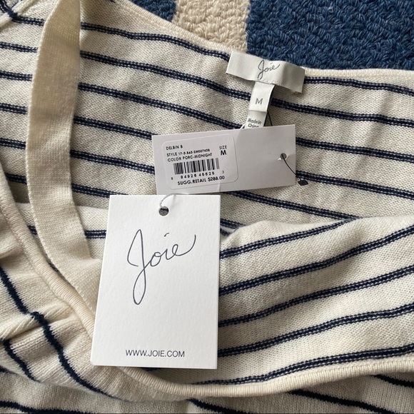 ⚓️ JOIE DELBIN CASHMERE WOOL BLEND CREAM COLD SHOULDER SWEATER! - Picture 8 of 12